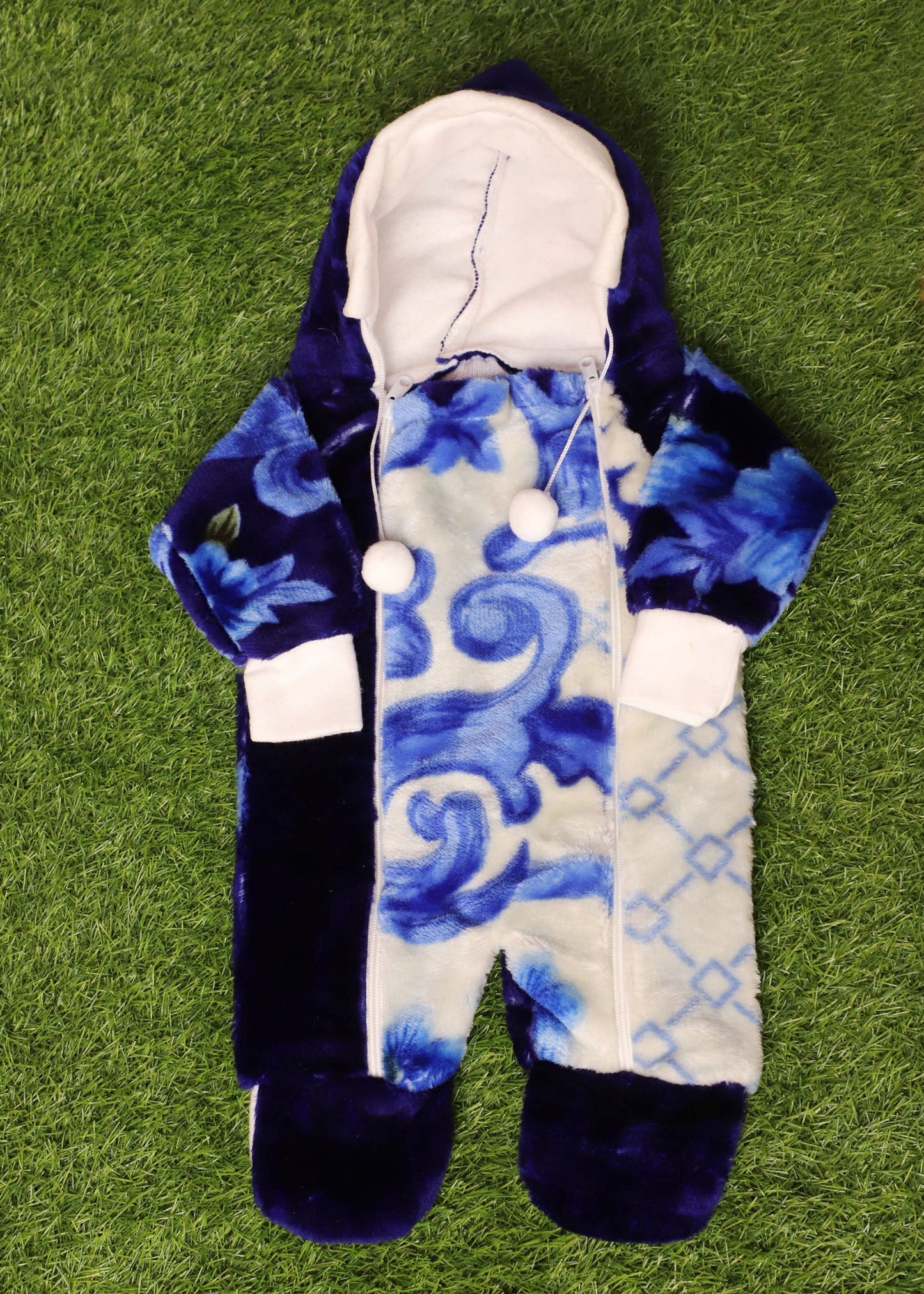 Velvet Baby Romper For New Born Baby (0-6 Months) || Oi R6322