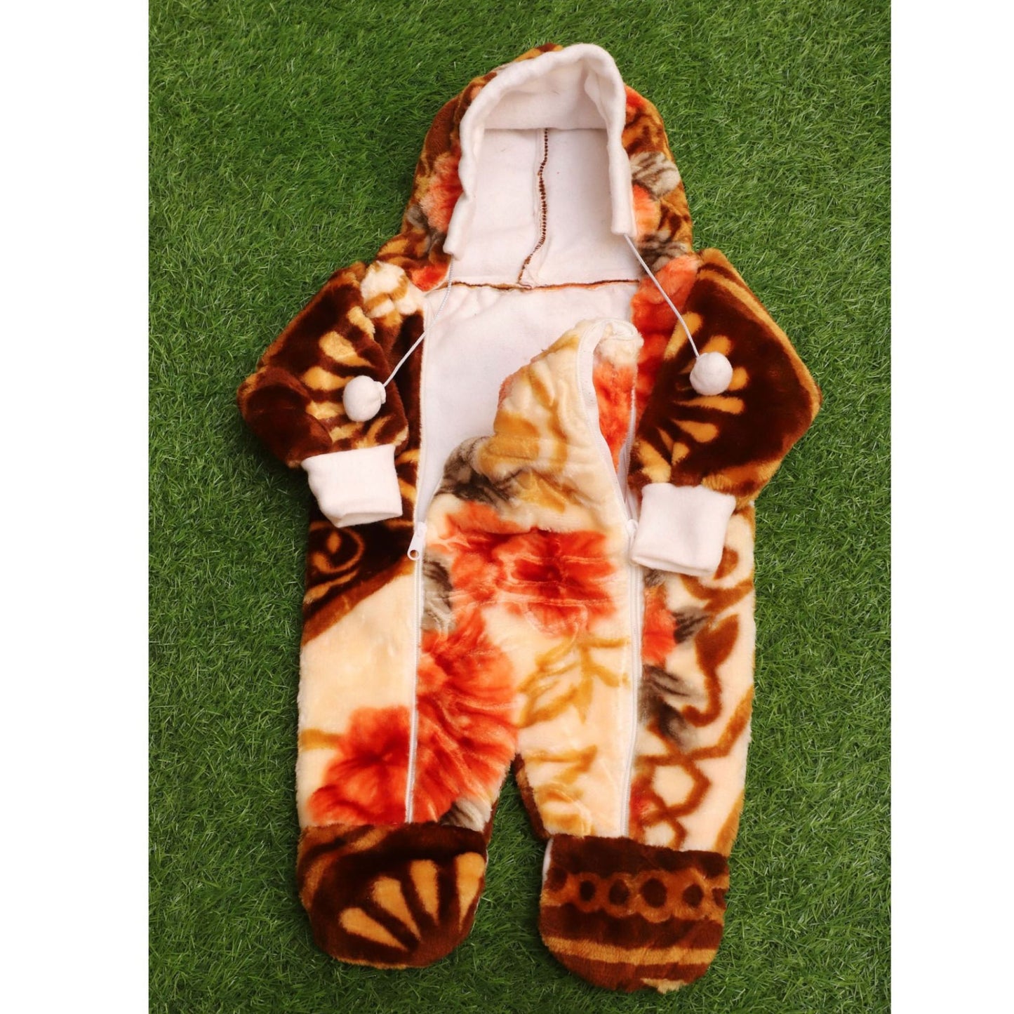 premium Velvet Baby Romper For New Born Baby (0-6 Months) || Oi R6167